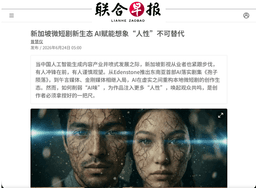 Lianhe Zaobao on Singapore's AI-Powered Micro-Drama Revolution: Spore Fall and the Asian Frontier