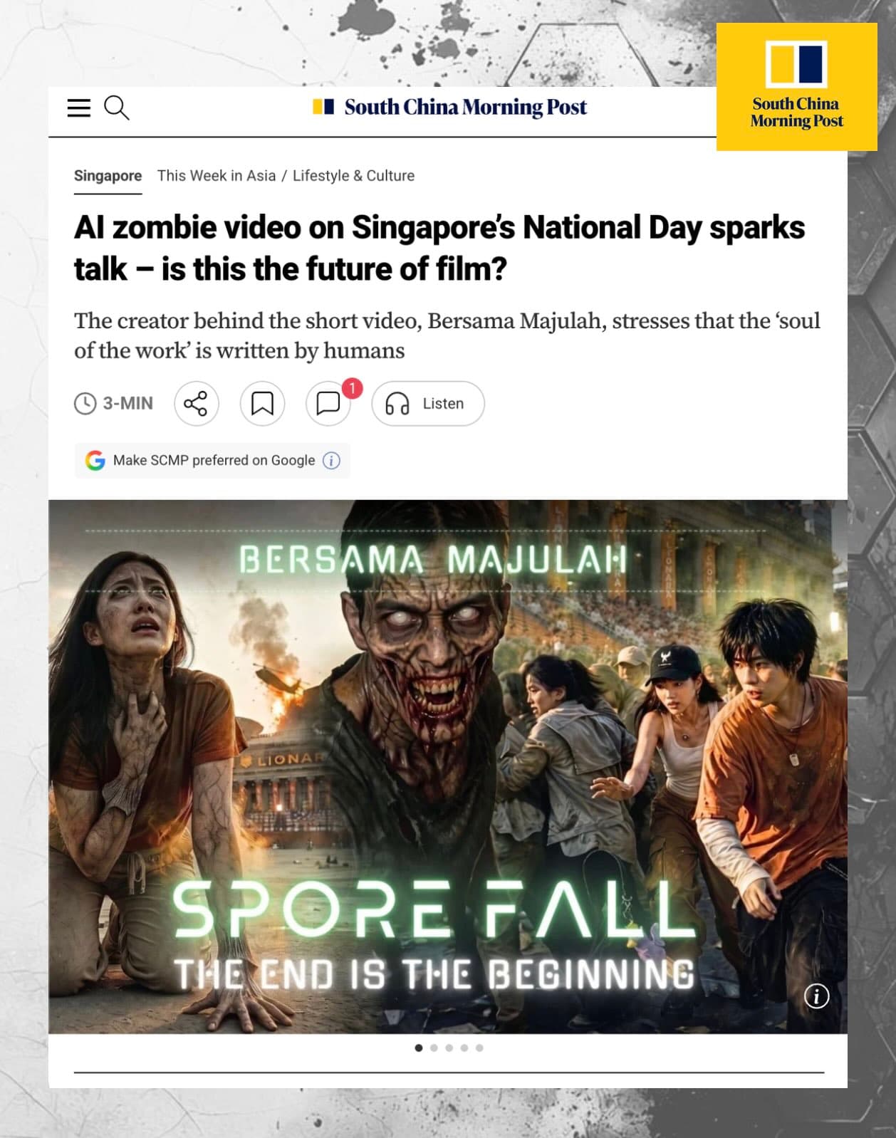 AI zombie video on Singapore’s National Day sparks talk – is this the future of film?