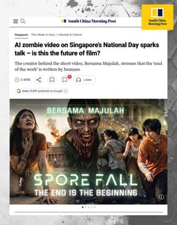 AI zombie video on Singapore’s National Day sparks talk – is this the future of film?